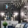Комод Garda Decor белый с хром