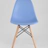 Стул Eames DSW голубой, литой полипропилен, стальной каркас, массив бука