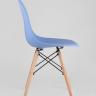 Стул Eames DSW голубой, литой полипропилен, стальной каркас, массив бука