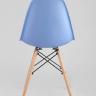 Стул Eames DSW голубой, литой полипропилен, стальной каркас, массив бука