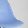 Стул Eames DSW голубой, литой полипропилен, стальной каркас, массив бука