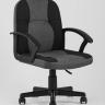 Компьютерное кресло TopChairs Comfort офисное черное в текстильной обивке с механизмом регулировки по высоте