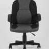 Компьютерное кресло TopChairs Comfort офисное черное в текстильной обивке с механизмом регулировки по высоте