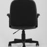 Компьютерное кресло TopChairs Comfort офисное черное в текстильной обивке с механизмом регулировки по высоте