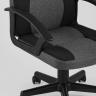 Компьютерное кресло TopChairs Comfort офисное черное в текстильной обивке с механизмом регулировки по высоте